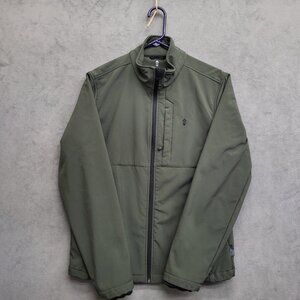 Free Country Men's Super Softshell 3-Layer Jacket Dark Olive Size Small‎